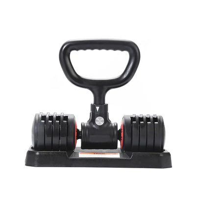 Kettlebells Grip, Dumbbell Grip Handle, Convert Dumbbells into Kettlebell for Home Gym, Kettlebell for Weights Plate, Non-Slip Ergonomic Grip, Quick Installation Fits, Double Locking Protection