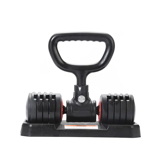 Kettlebells Grip, Dumbbell Grip Handle, Convert Dumbbells into Kettlebell for Home Gym, Kettlebell for Weights Plate, Non-Slip Ergonomic Grip, Quick Installation Fits, Double Locking Protection