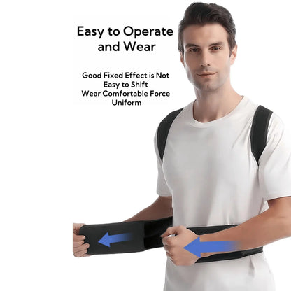 Adjustable Durable Back Aid Support, Back Support Belt, Adjustable Back Brace, Breathable Brace, Back Correction Strap, Waist Training Belt, Fitness Accessories for Men & Women, Body Care Product, Hunchback Aligner