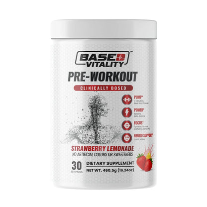 Based Vitality Pre-Workout Strawberry Lemonade