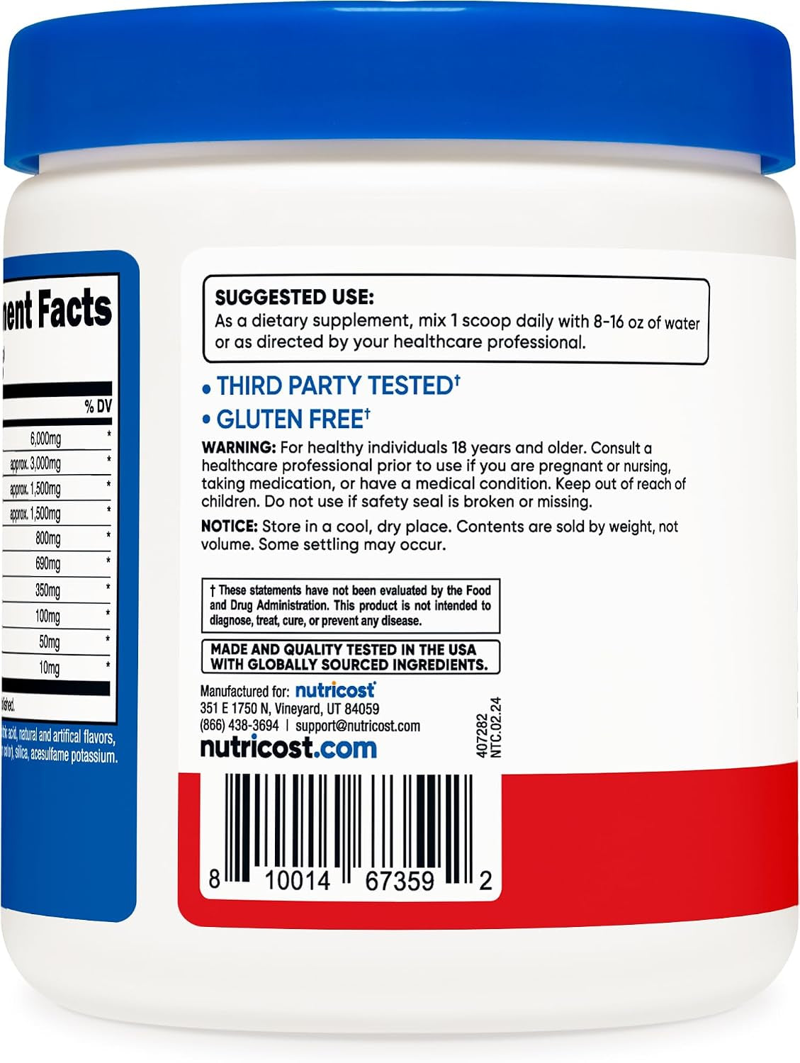 EAA Powder 30 Servings (Fruit Punch) - Essential Amino Acids - Non-Gmo, Gluten Free, Vegetarian Friendly (Pack of 2)
