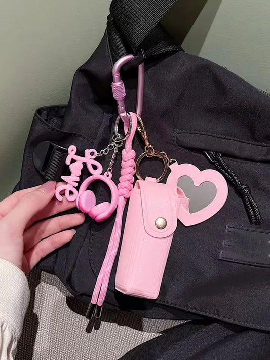 Multi Functional Bag Accessories, Trendy Bag Charms, with Sports & Fitness Theme - Mini Dumbbells, Kettlebell Shaped Pendants, Pu Leather Small Storage Bags for Storage & Decoration, Same Color Woven Hanging Ropes
