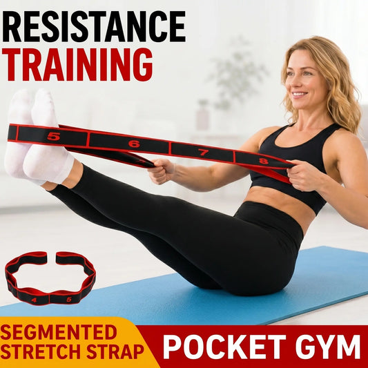 No More Stiff Shoulders! Yoga Resistance Bands - Yoga Number Bands - Latex Resistance Bands for Back Stretching - Essential for Yoga/Pilates/ Workout - Suitable for Beginners to Professionals | Top Choice Fitness Gift Women'S Sports