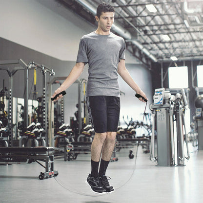 Skipping Jump Rope Aerobic Exercise Boxing Adjustable Bearing Speed Fitness Gym