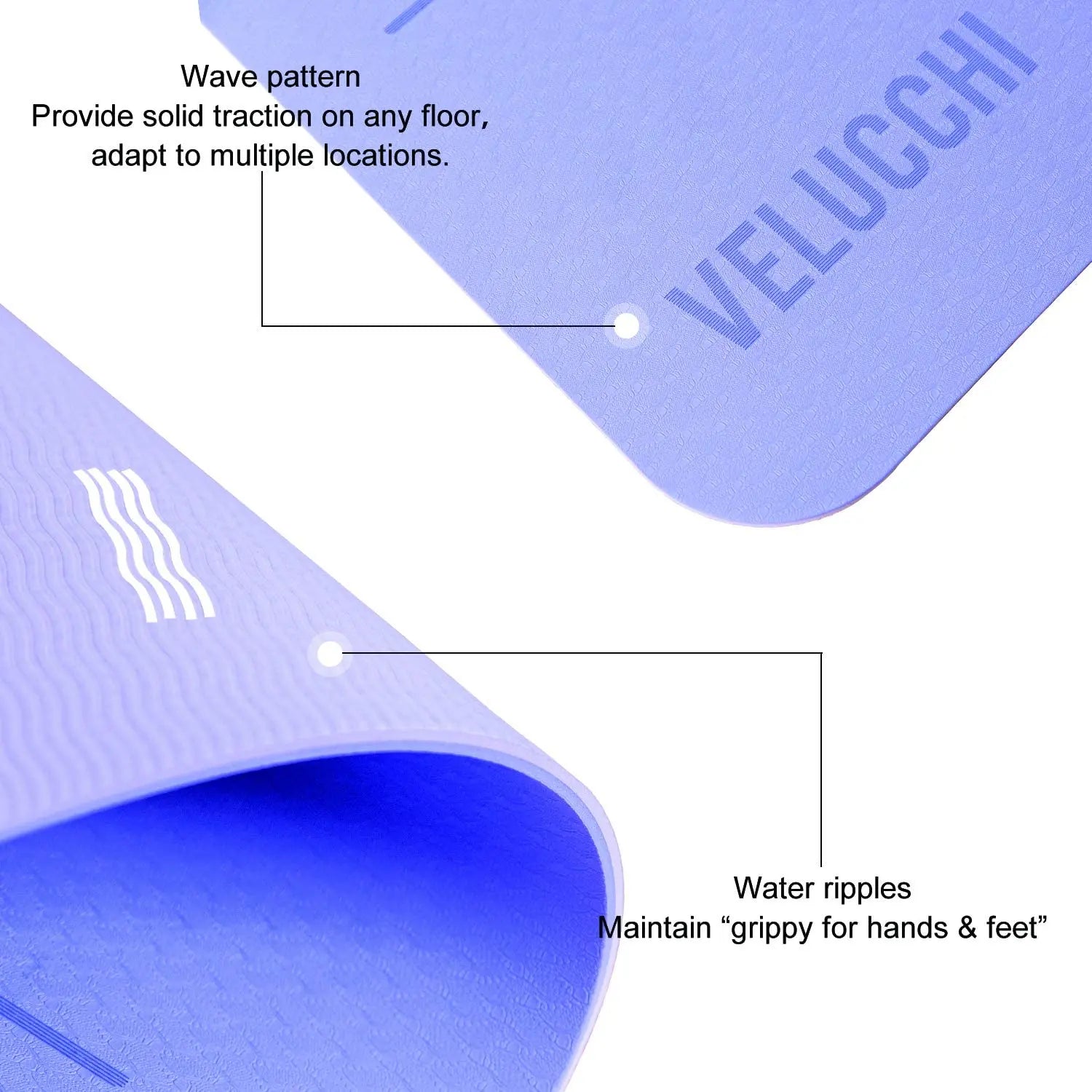 TVF Essential TPE High Density Non Slip Yoga Mat