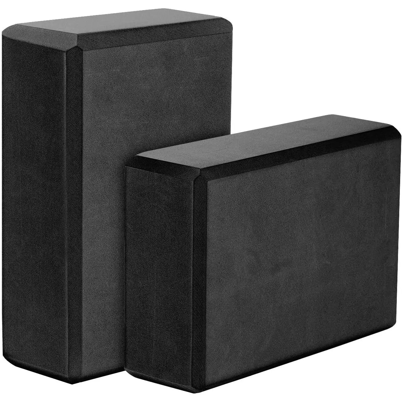 Yoga Blocks 2 Pack (9"X6"X3"), Supportive High-Density EVA Foam with Beveled Edges, Moisture-Proof Props to Gain Strength & Achieve Better Flexibility, Gym, Fitness, Great for Fitness Routines, Yoga Equipment, Pilates Workout Equipment