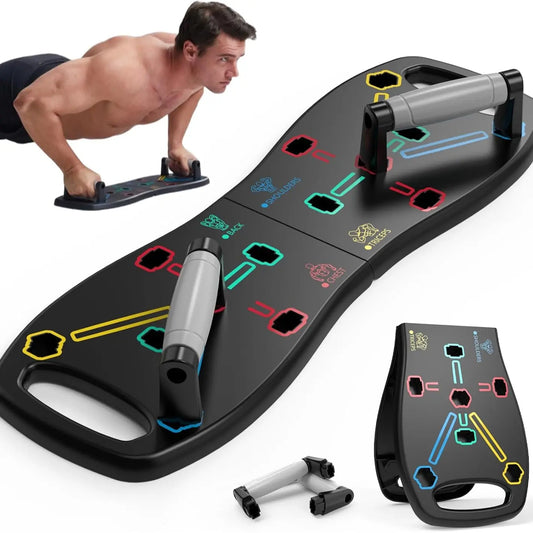 HOTWAVE Push up Board Fitness,Professional Strength Training Equipment for Chest, Shoulders, Back & Triceps, Portable Workout Station with Non-Slip Handles Home Exercise Machine Arm Exerciser Push up Stand Push up Bars