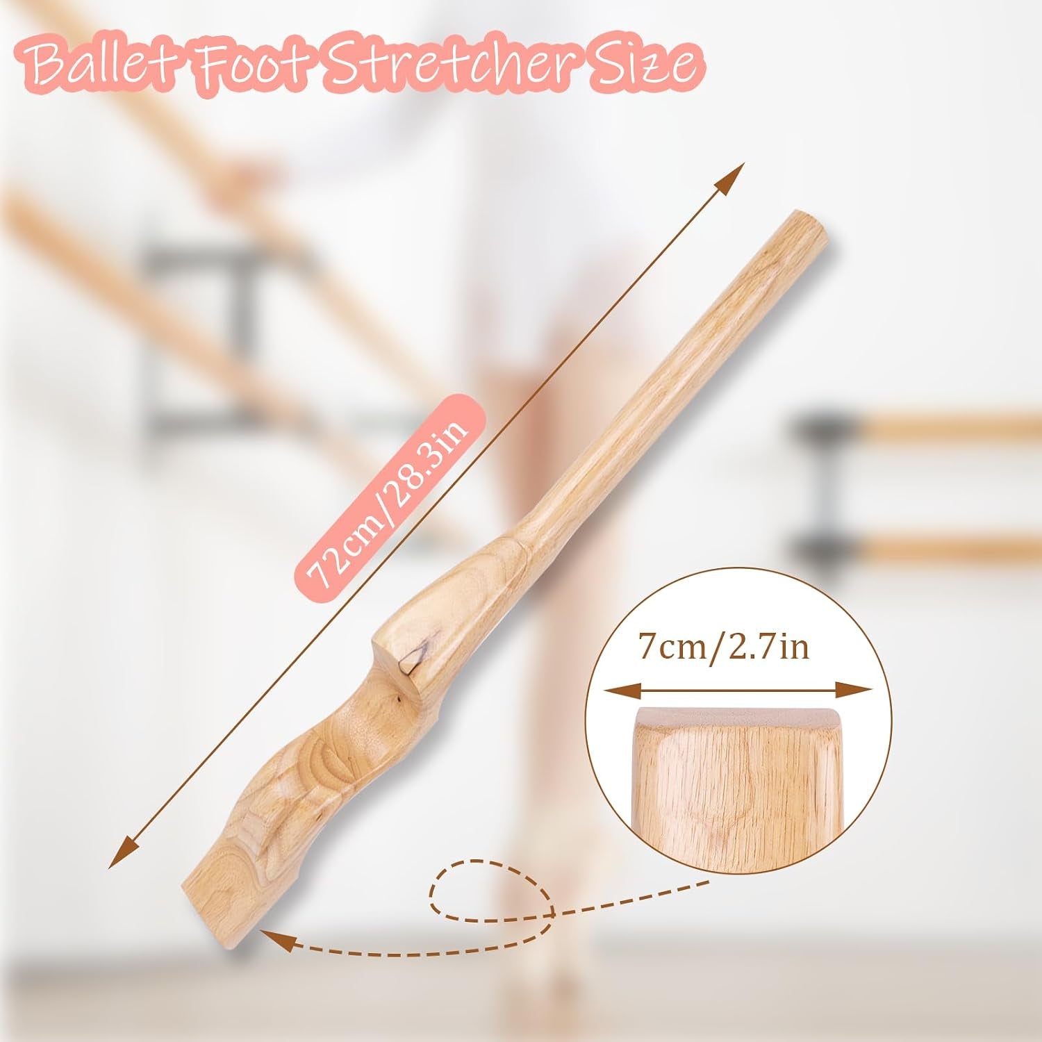 Professional Wooden Ballet Foot Stretcher Set - Arch Enhancer and Toe Strengthener for Ballet Dancers, Gymnasts, Yoga Practitioners with Portable Bag- Ideal Dance Accessories Gift