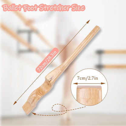 Professional Wooden Ballet Foot Stretcher Set - Arch Enhancer and Toe Strengthener for Ballet Dancers, Gymnasts, Yoga Practitioners with Portable Bag- Ideal Dance Accessories Gift