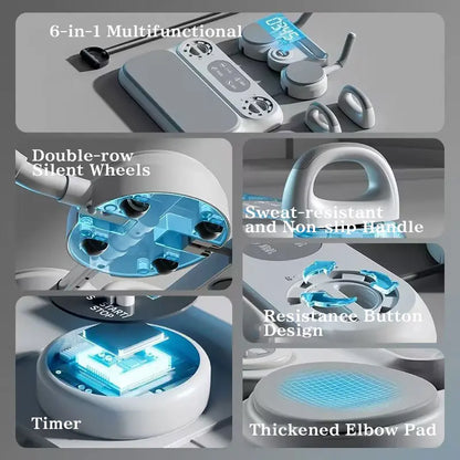 FURICA Ab Roller Wheel, Multifunctional Abdominal Board, Ab Core Trainer, Abs Workout Equipment