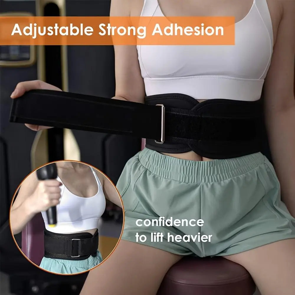 Adjustable Weight Lifting Belt, 1 Count Waist Trainer Belt with Double D-Ring Buckle, Workout Fitness Belt for Squat, Dumbbell, Barbell Exercise, Weightlifting Belt, Gym Accessory, Fitness Accessories
