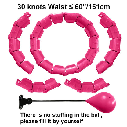 21/24/27/30 Knots Sport Fitness Hoops Abdominal Thin Waist Exercise Massage Hoop Fitness Equipment Gym Home Training Weight Loss
