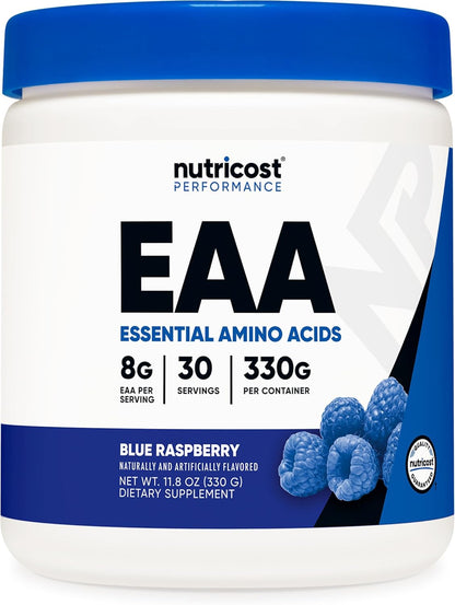 EAA Powder 30 Servings (Fruit Punch) - Essential Amino Acids - Non-Gmo, Gluten Free, Vegetarian Friendly (Pack of 2)