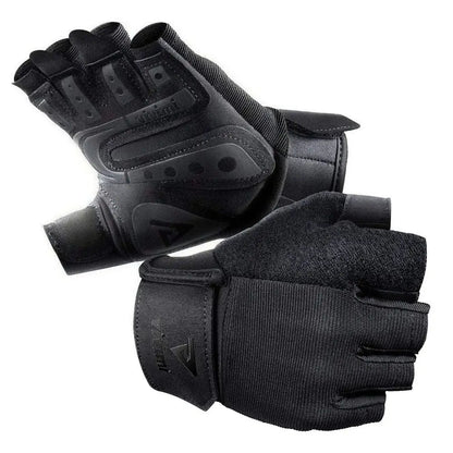 Breathable Half Finger Gym Gloves, Random Print Lightweight Non-Slip Workout Gloves with Wrist Support, Durable Unisex Training Gloves for Weightlifting, Cycling & Daily Fitness, Fitness Accessories