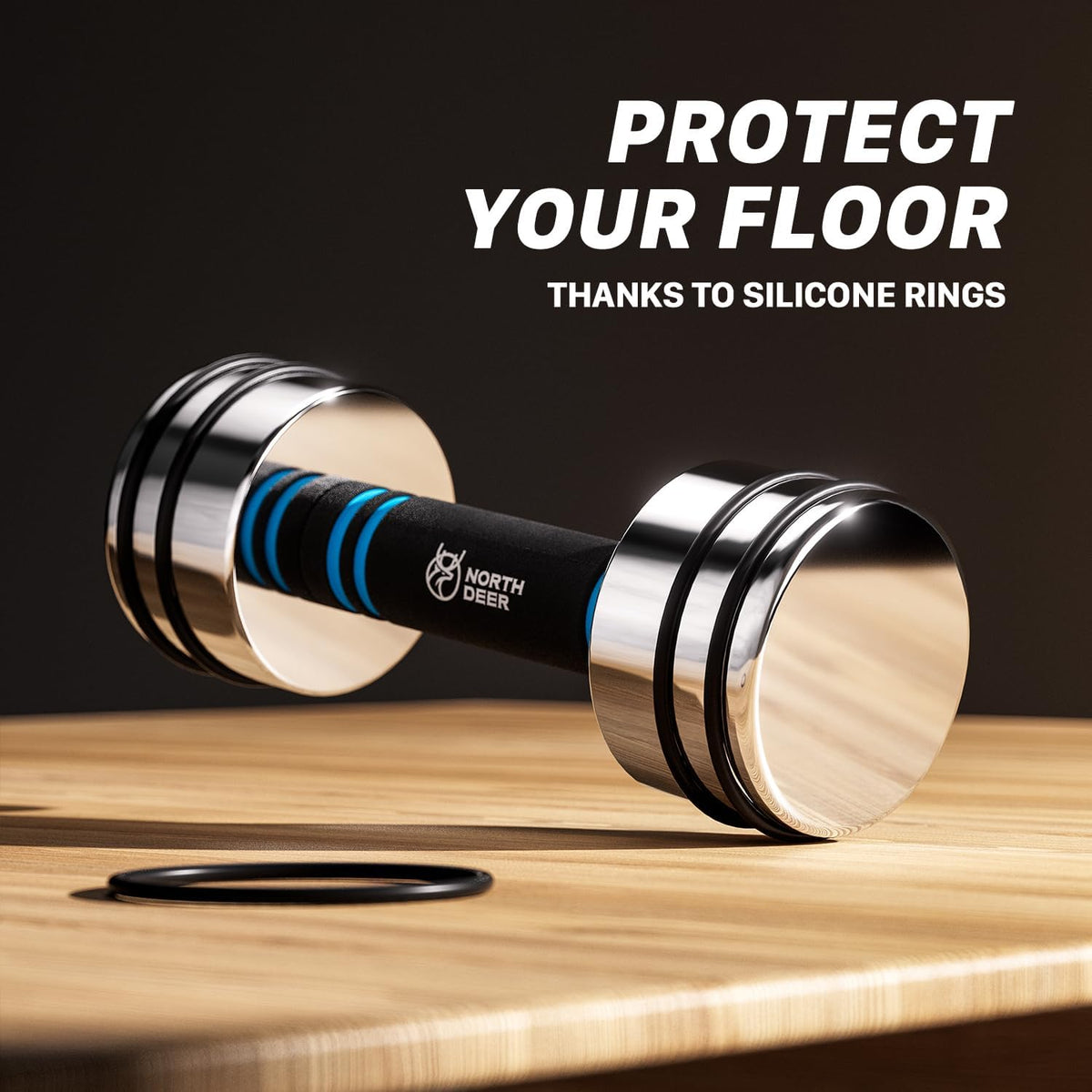 Steel Dumbbells Ultracompact & Adjustable Chrome Dumbbell