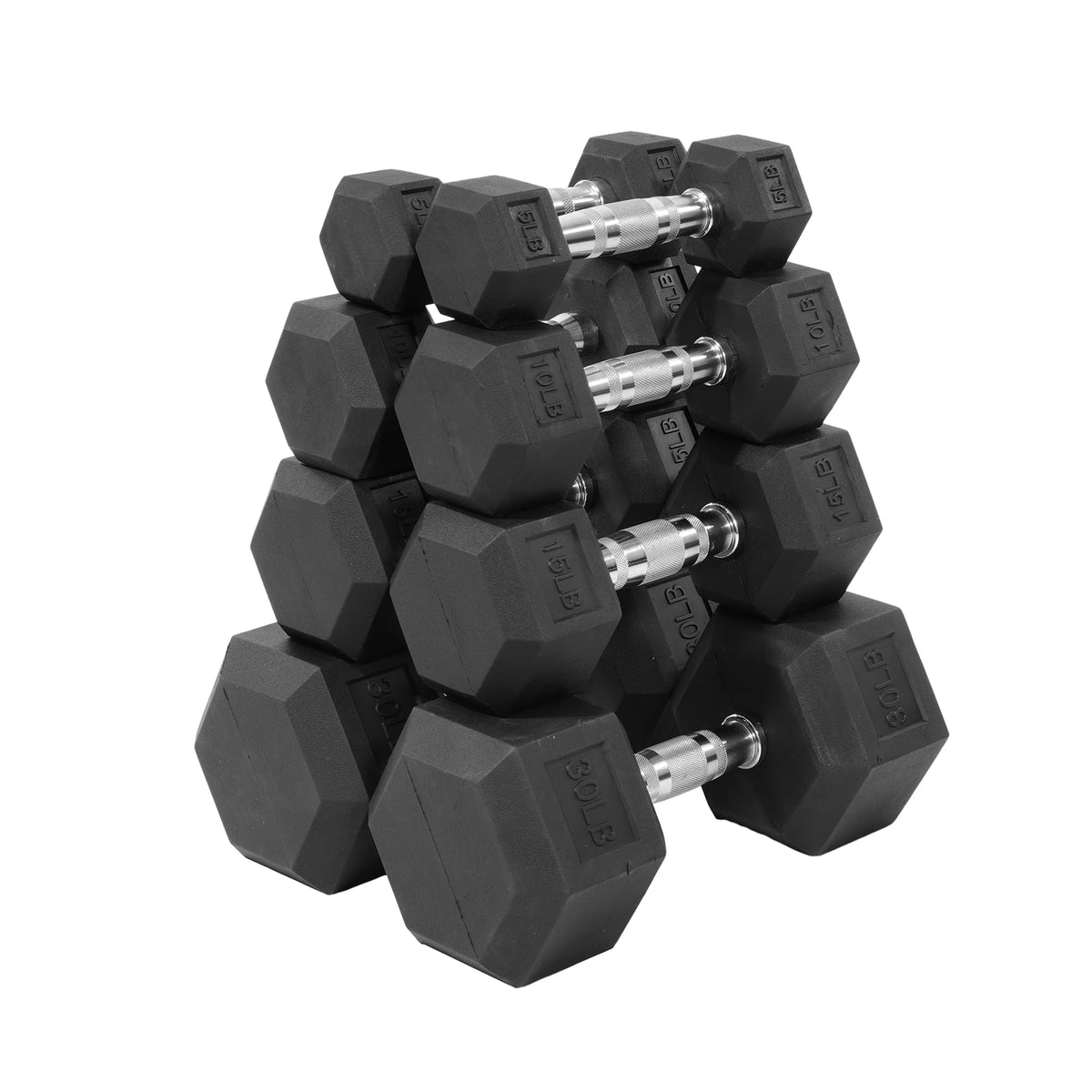 150LB Coated Hex Dumbbell Weight Set and A-Frame Storage Rack, 5-25 Lbs Pairs