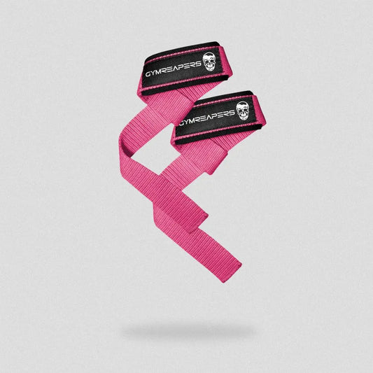 Gymreapers Lifting Straps for Weightlifting Bodybuilding Powerlifting & Strength Training - Premium Padded Neoprene Deadlift Straps with 18" Cotton for Pull-Ups Rows Shrugs Heavy Lifts & Gym Workouts - Grip Support & Wrist Protection Set of 2