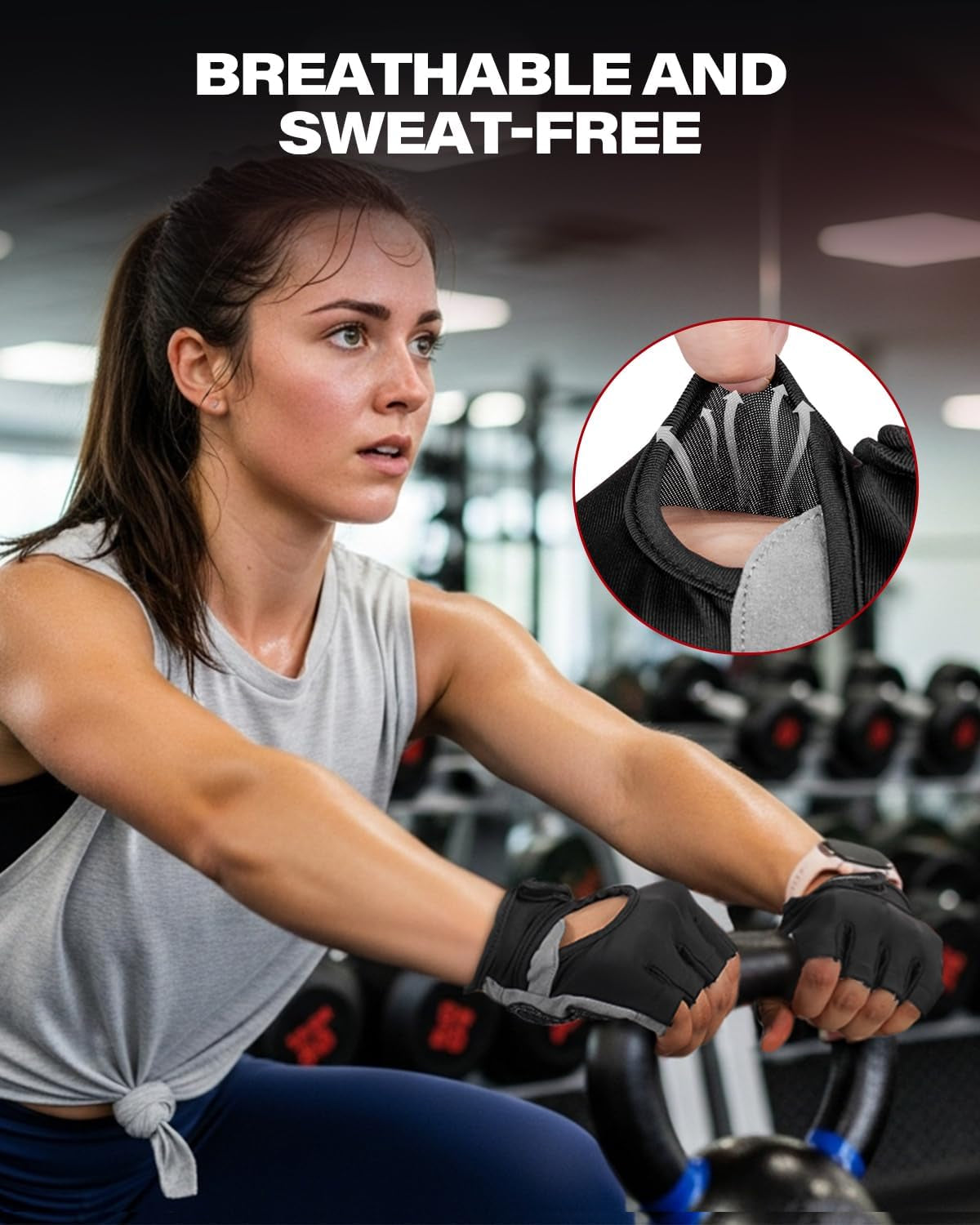 Gym Gloves for Men and Women, Workout Gloves with Enhanced Grip