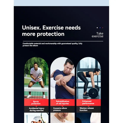 Professional Pressure Band Elbow Support, Fitness Weightlifting Gear, Gym Sports Accessories, Push Press Strength Arm Guard, Assist Wrap Brace