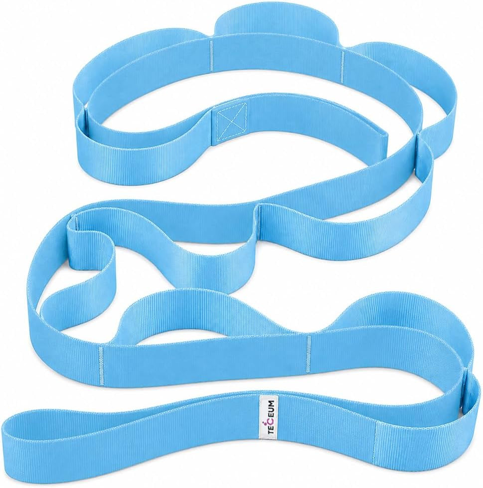 Stretching Strap with 10 Loops for Physical Therapy & Rehab