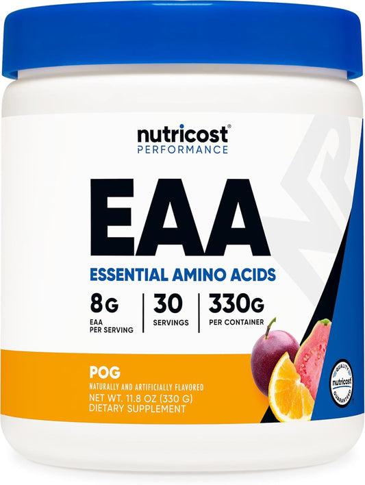 EAA Powder 30 Servings (Unflavored) - Essential Amino Acids - Non-Gmo, Gluten Free, Vegetarian Friendly (Pack of 3)