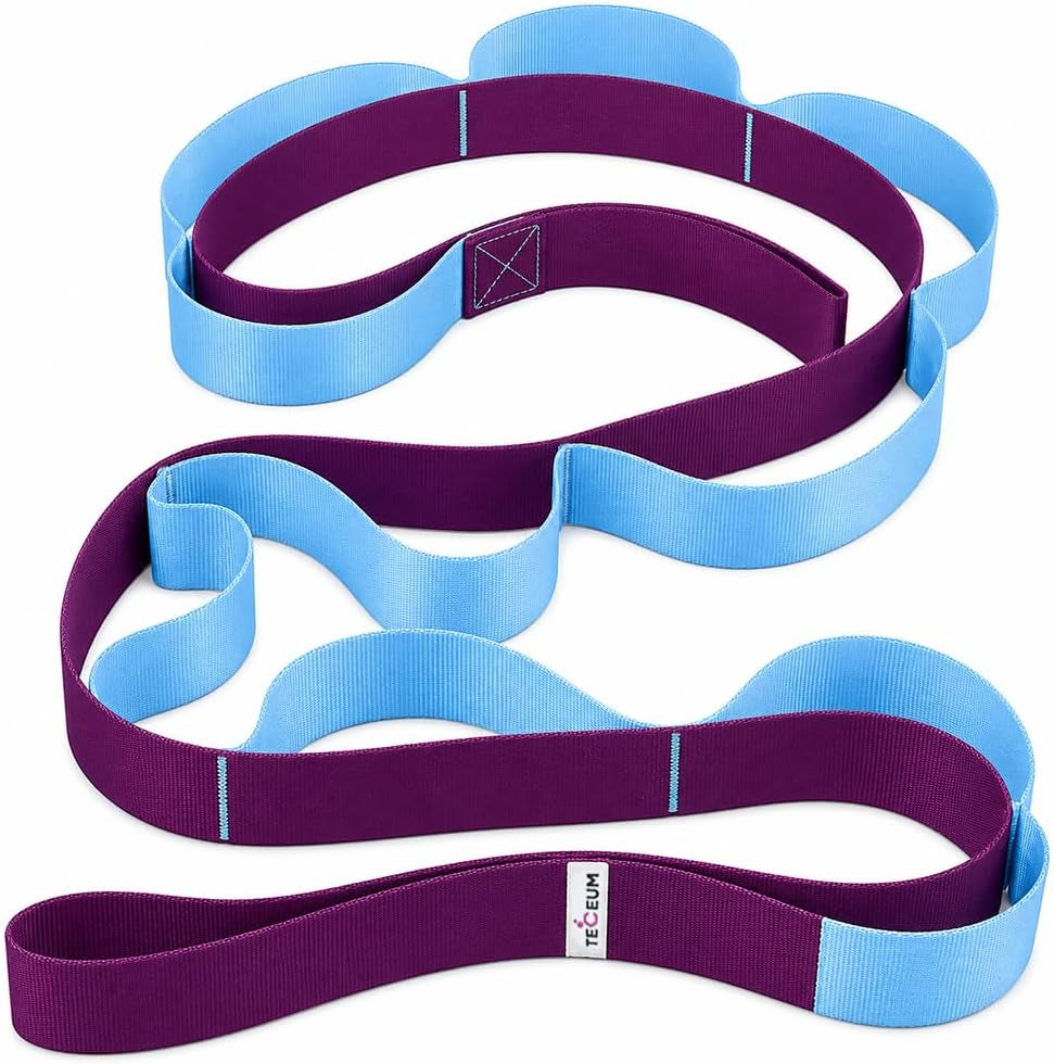 Stretching Strap with 10 Loops for Physical Therapy & Rehab