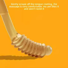 2-Pack Silicone Pet Toothbrush & Tongue Scraper Set