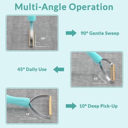 Deep Cleaner Pro Pet Hair Remover-Special Cat Hair Remover Multi Fabric Edge and Carpet Rake Scraper by -Dog Hair Remover for Rugs,Couch & Pet Towers-Easy to Every Hair!