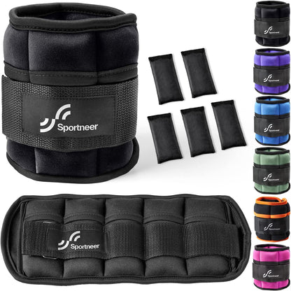 Adjustable Ankle and Wrist Weights for Women Pair of 4Lb/13Lb