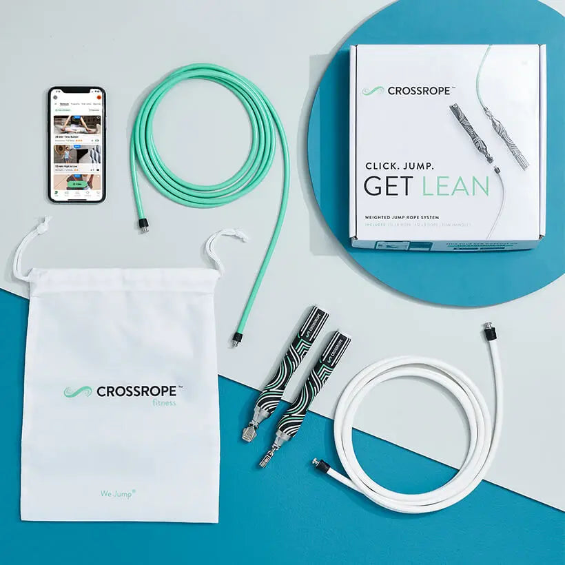Get Lean Skipping Rope Set - Fitness Equipment for Intense Cardio, Home Workout, Jump Rope Fitness, Sporty Use