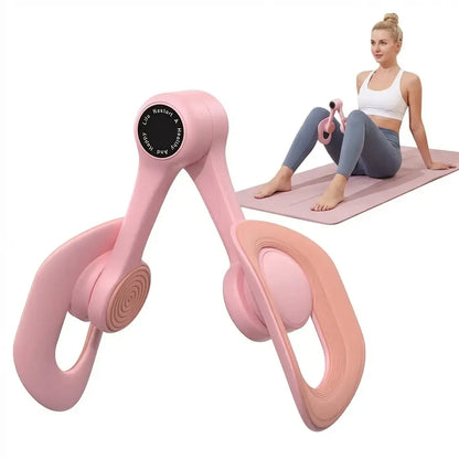 Home Fitness Trainer, Inner Thigh Toner & Leg Exerciser, Glute Trainer, Pelvic Floor Muscle Recovery for Women, Home Workout, Portable Fitness Equipment, Strength Training Accessories for Men & Women Silicone Strengthening Leg Extension Machine Shaping