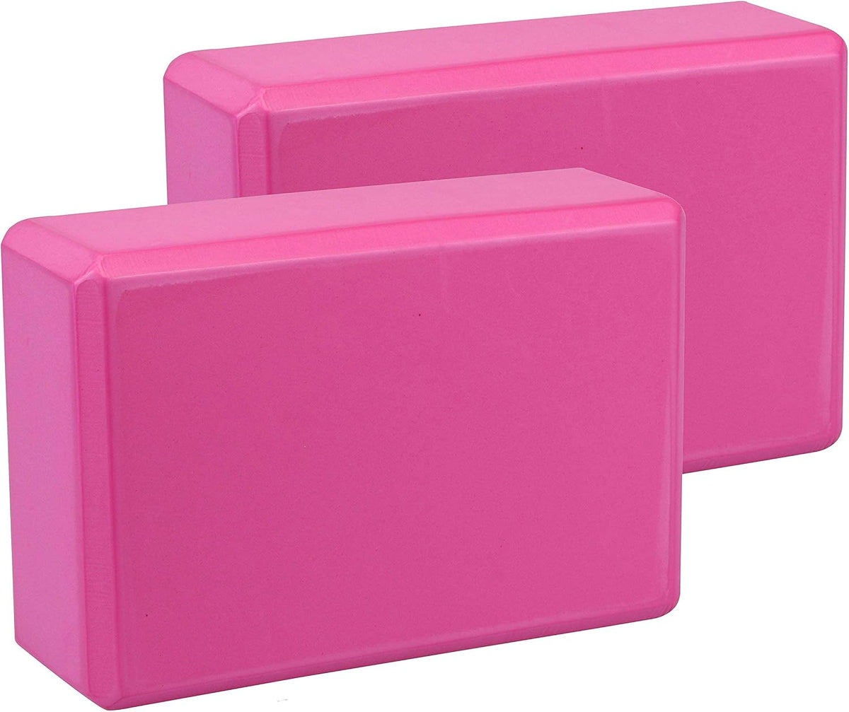 Yoga Blocks 2 Pack, Gym Blocks, Exercise Workout Fitness Bricks, Pilates Stretch Handstand Non-Slip