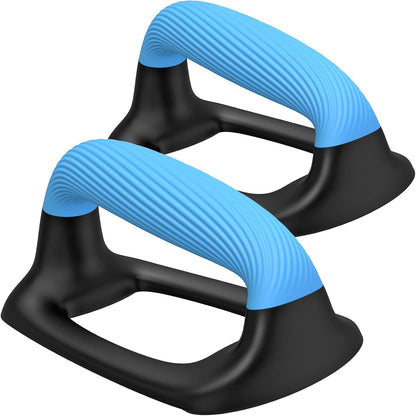 Push up Bars, Pushup Stands with Thickened Soft Plastic Handle, Stable and Non-Slip Base, Pushup Handles Perfect for Floor Strength Training
