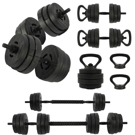 Fitvids 4 in 1 Adjustable Dumbbell Set, 60Lbs Free Weights Set with Connector