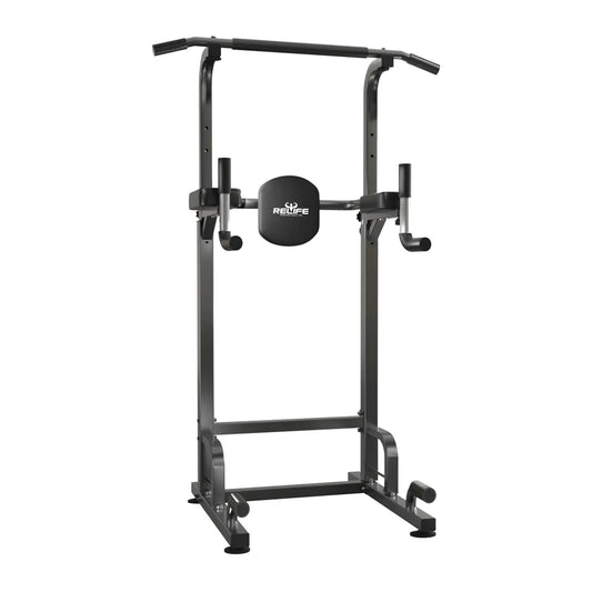 Relifesports 450LBS Power Tower Multi-Function Dip Station, Pull-Up Station & Push-Up Station Adjustable Workout Equipment for Home Full Body Training