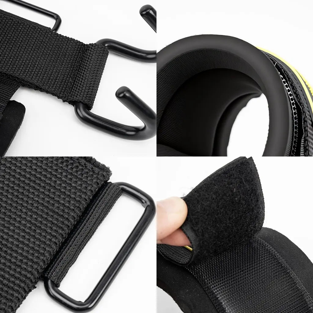 Manueklear Weight Lifting Hooks with Padded Wrist Wraps, Heavy-Duty Double Metal Hooks, Adjustable Straps for Pull-Ups, Deadlifts & Training, Fitness Exercise Workout Accessories