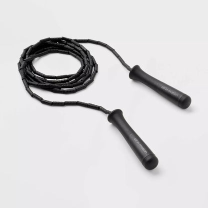 1.6" Segmented Jump Rope - Black - All in Motion™: Polypropylene & TPR Material