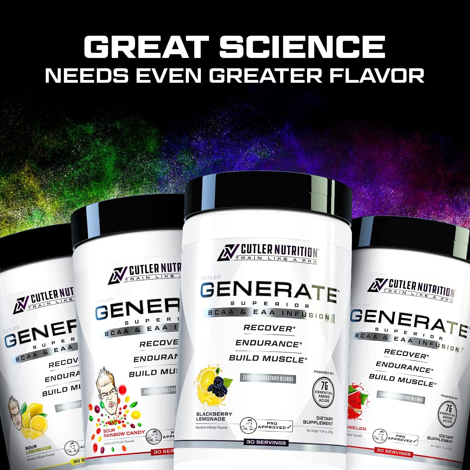 Generate EAA and BCAA Powder: Best Post Workout Recovery Drink and Branched Chain Amino Acids Supplement with Essential Amino Acids, 5G Bcaas, 2G Eaas for Lean Muscle Mass | Watermelon, 30 Servings | 11.3 Oz | 5G Bcaas and 2G Eaas per Serving for Post-Workout Recovery, Hydration, Lean Muscle Support and Protein Synthesis