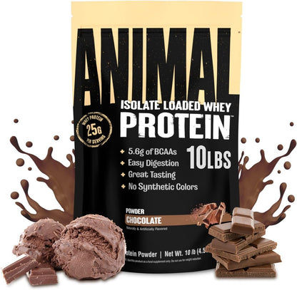 Whey Isolate Protein Powder, 25G High Protein | Strawberry 4LB | Great Tasting Blend for Pre & Post Workout | Digestive Enzymes & 5.6G Bcaas | Build Strength, Lean Muscle & Recover Faster