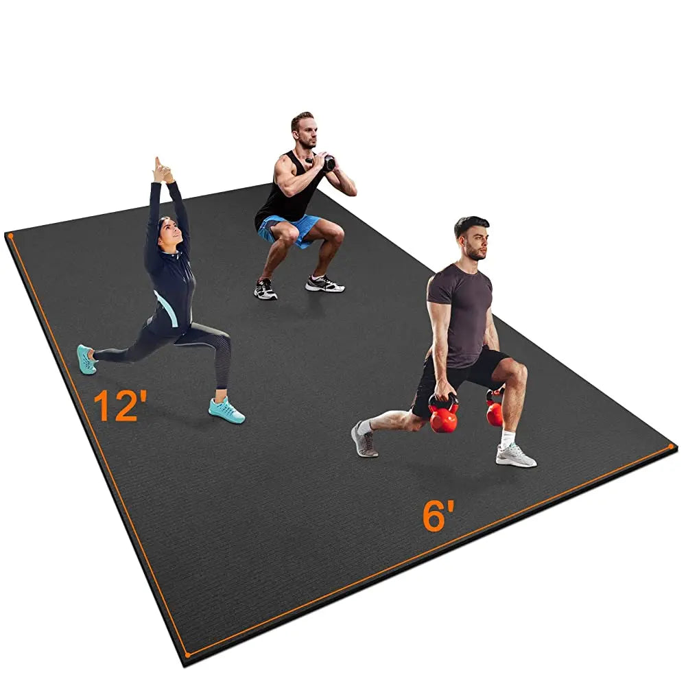 Large Anti-Slip Floor Protection Mat,Fitness Equipment Fitness Sports Mat, Floor Mat, Fitness Mat Non-Slip Highly Durable Underlay Mat Protective Mat for Treadmills
