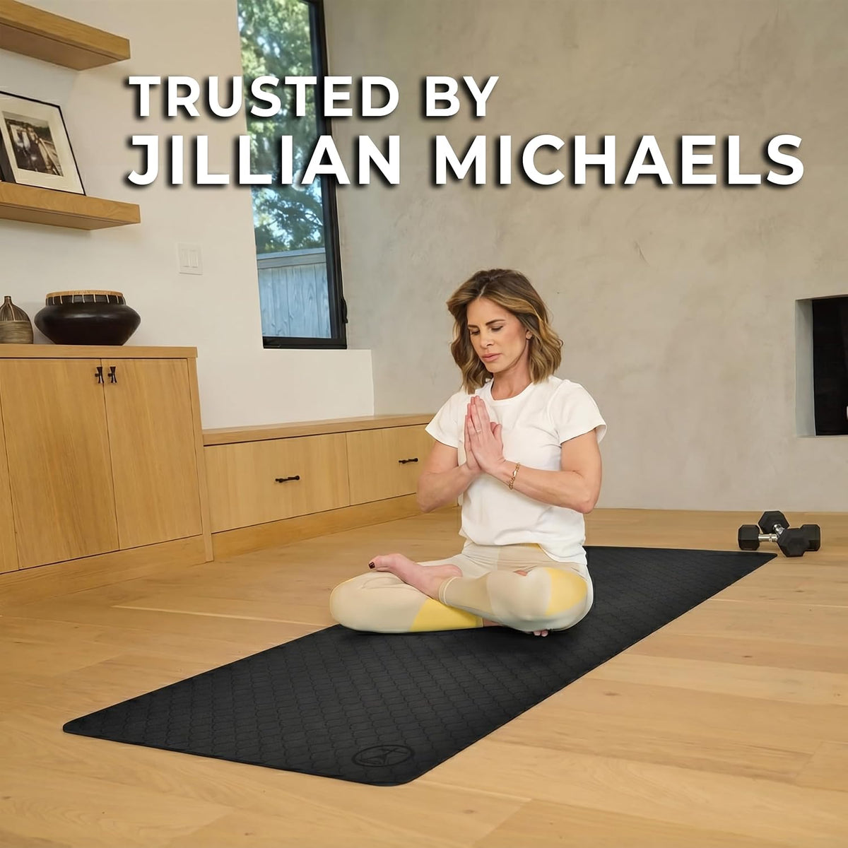 Hot Yoga Mat Non Slip-Professional Grade Natural Rubber Yoga Mat, Pliates Mat, Stretching Mat or Exercise Mats for Home Workout. Nonslip for Hot and Sweaty Classes. Includes Yoga Strap for Carrying and Stretching Too.