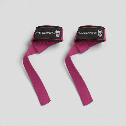 Gymreapers Lifting Straps for Weightlifting Bodybuilding Powerlifting & Strength Training - Premium Padded Neoprene Deadlift Straps with 18" Cotton for Pull-Ups Rows Shrugs Heavy Lifts & Gym Workouts - Grip Support & Wrist Protection Set of 2