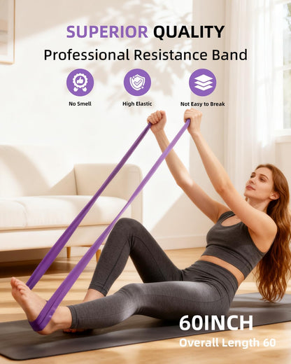 Pilates Ring Set - Studio-Grade Anti-Deformation Pilates Kit - Pilates Equipment for Home Workout - 14'' Pilates Ring, Pilates Ball, 2 Dumbbells, 5 Resistance Bands for Toning Arms, Thighs