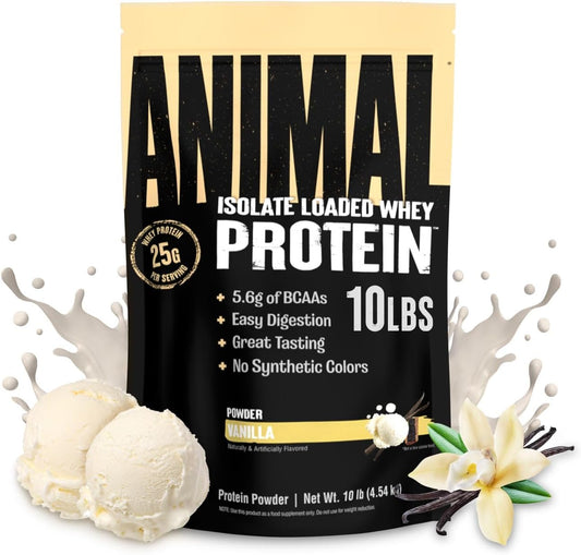 Whey Isolate Protein Powder, 25G High Protein | Vanilla 10LB