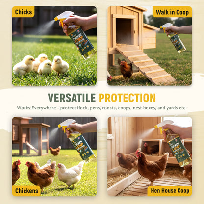 Reliant Pet Chicken & Coop Poultry Spray for Mites,Lice,Ticks,Fleas and Flies - Safe for Use on Chickens and No Egg Removal Needed - Sale - Mother'S Day Sale - Father'S Day Sale