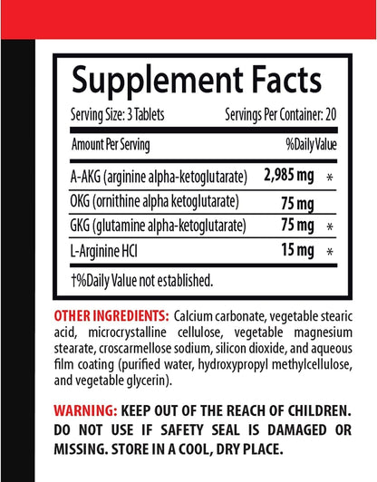 Nitric Oxide Supplement - Nitric Oxide Pills Pre Workout, Pre Workout Nitric Oxide Supplements for Men, Nitric Oxide Muscle Recovery, Nitric Oxide Pre Workout Powder for Men, A-AKG Powder 2Bot
