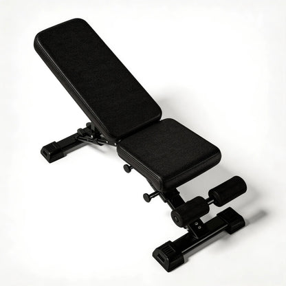 SAVEYOUR Adjustable Incline Weight Bench, Foldable Workout Equipment with High-Density Foam and Resistance Bands for Home Gym Strength Training, Weight Training Equipment, Workout Fitness Equipment