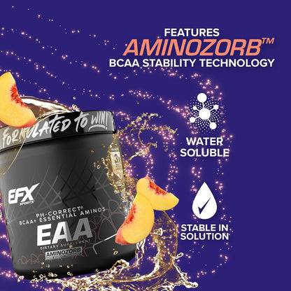 Training Ground EAA | Essential Amino Acids Supplement | Energy & Protein Synthesis | Pre, Intra, or Post Workout | 40 Servings (Georgia Peach)