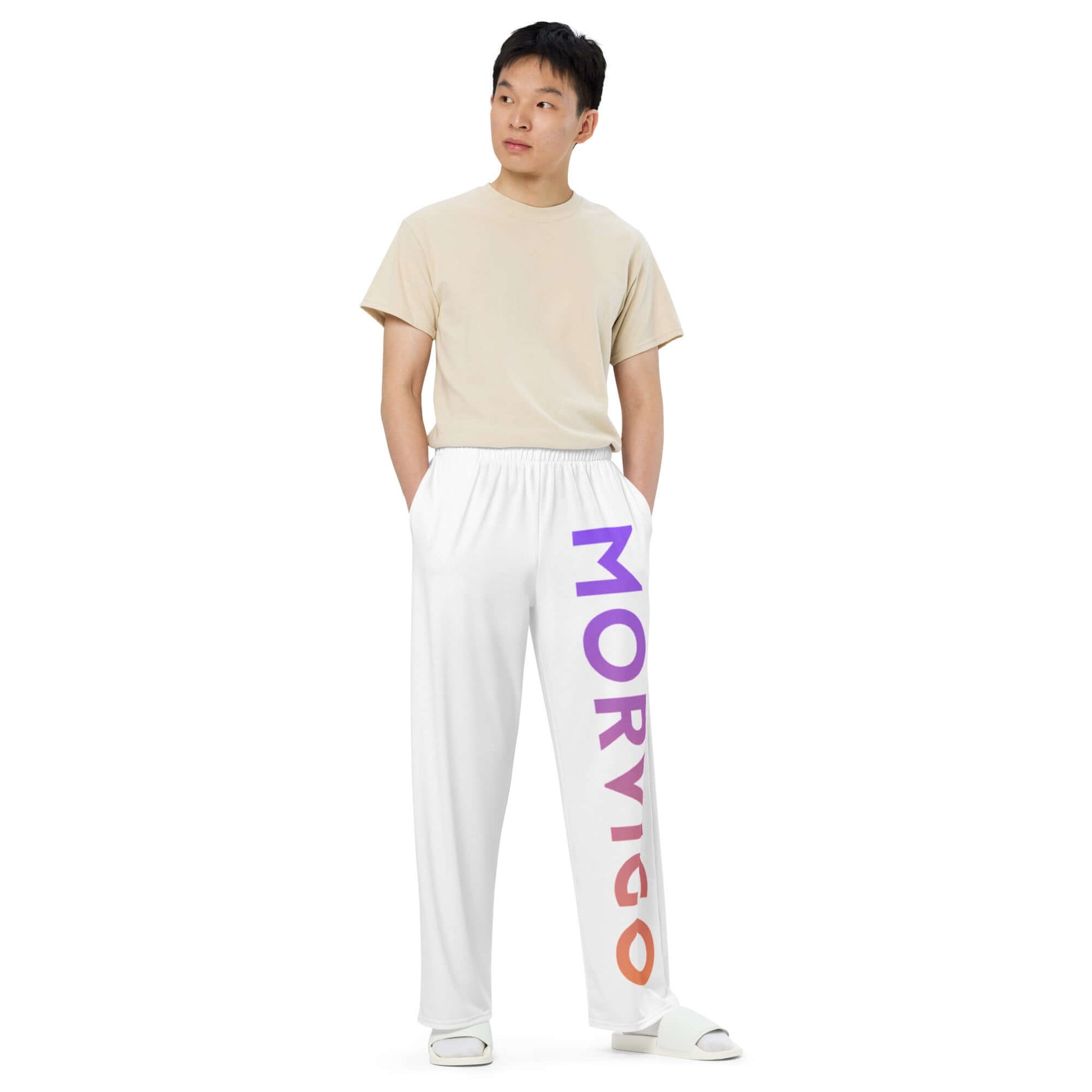 All-over print unisex wide-leg pants - Morvigo