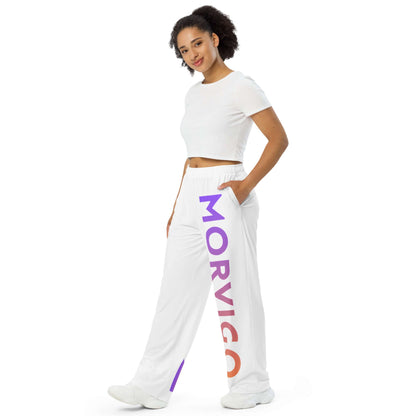 All-over print unisex wide-leg pants - Morvigo